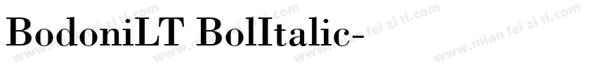 BodoniLT BolItalic字体转换